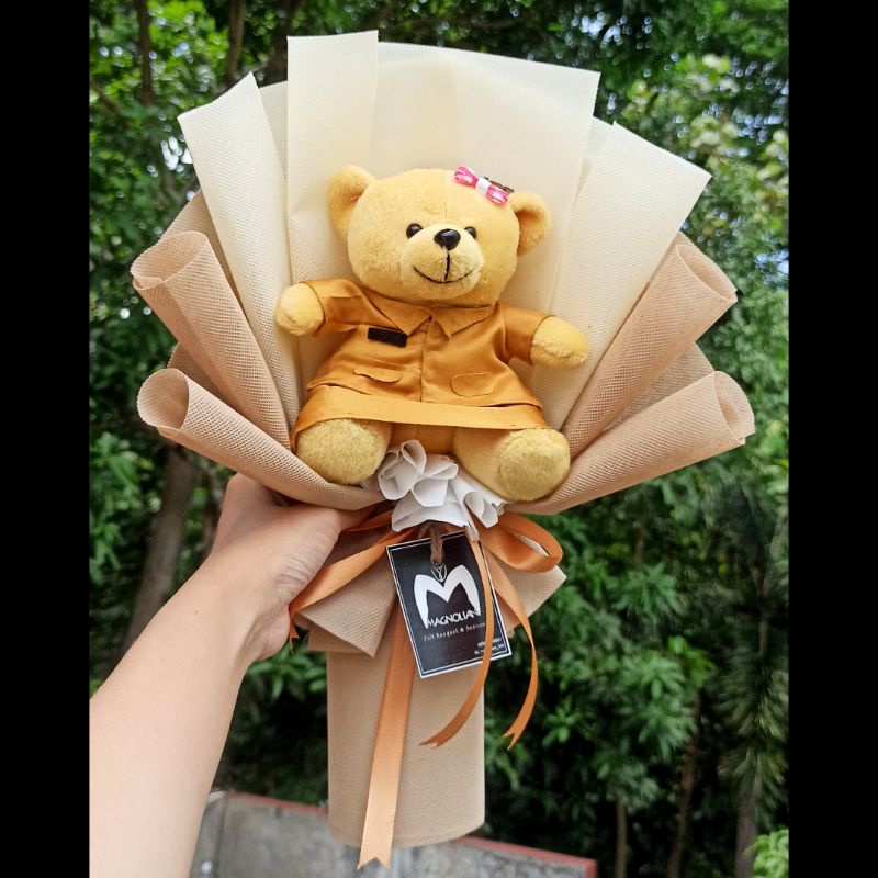 Buket Boneka Guru / Buket Boneka Profesi / Buket Boneka Wisuda