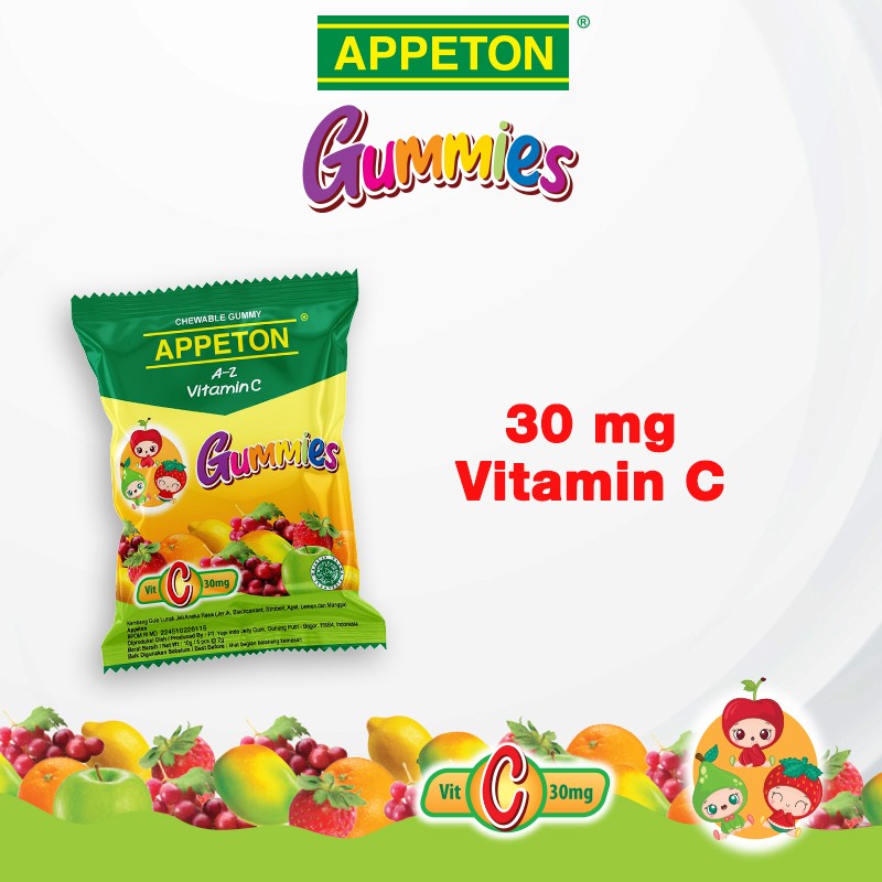 Permen Multivitamin Anak Appeton Gummies (Passtilles) 1 bungkus