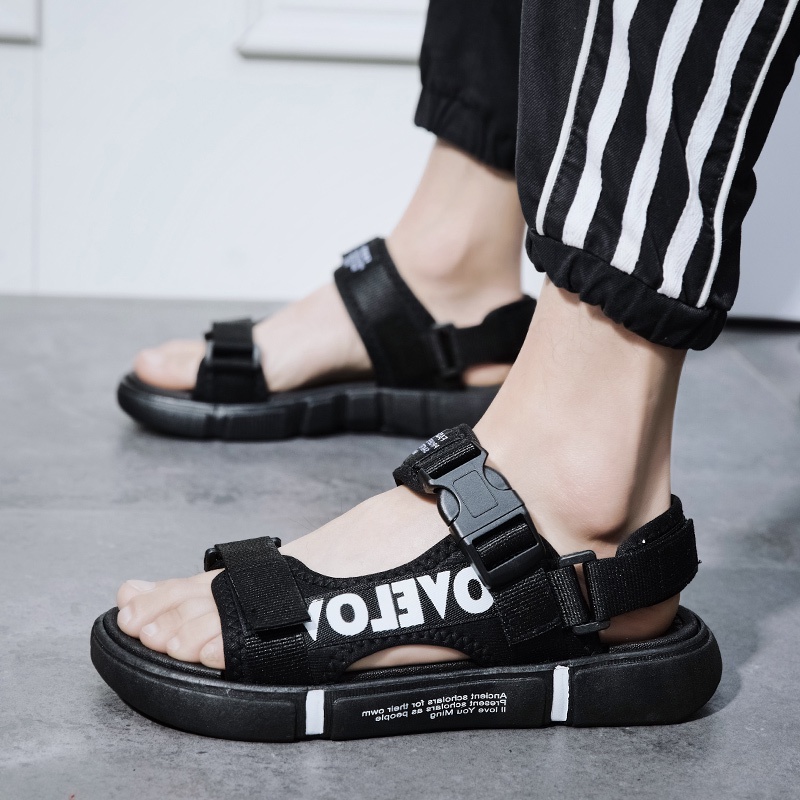 SANDAL PRIA / SANDAL GUNUNG PRIA - JAPAN CASUAL STYLE - Tali Bahu Yang Bisa Dilepas-NONSLIP RINGAN NYAMAN -39-45