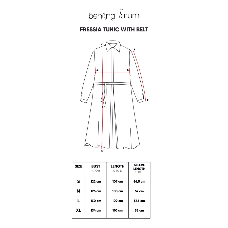 FRESSIA TUNIC WITH BELT - BENANG JARUM