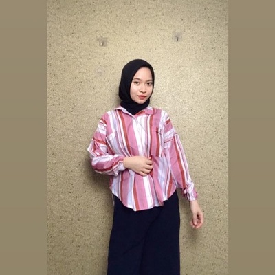 BEFAST - ZFC OOTD Tunik NOLA / TUNIK OVERSIZE CERENA TERBARU / Pakaian Casual Wanita / Atasan Lengan Panjang / Tunik Stripe Keluaran Terbaru / Fashion Kekinian Remaja  ABG / Tunik Wanita Kerja Terlaris / Outfit Wanita Hijab Trendy