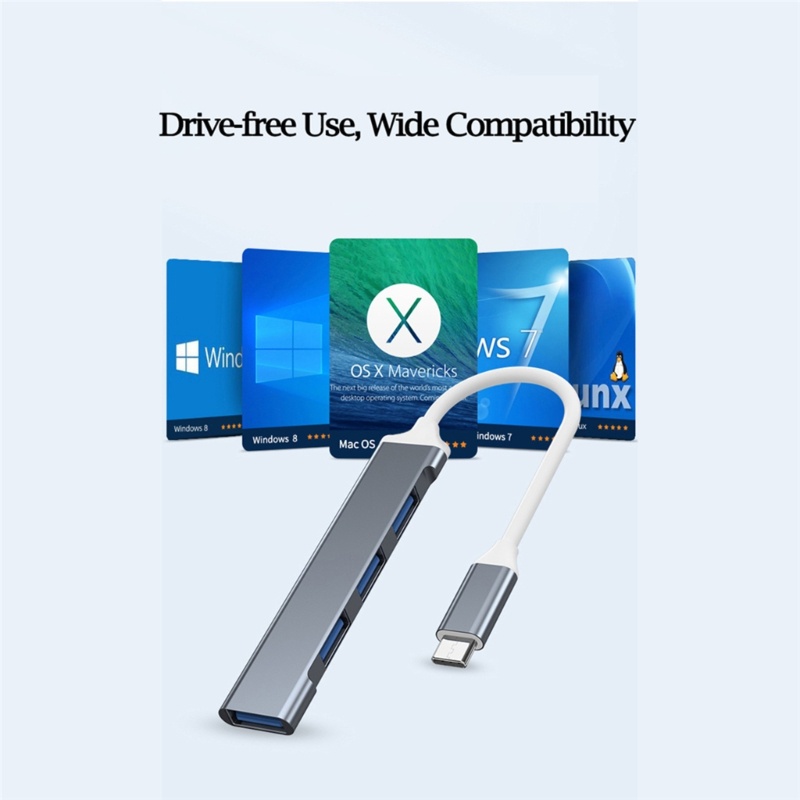 Vivi Hub USB 3.0 2.0 Tipe-C 4 in 1 Multifungsi Untuk Komputer / Keyboard / U Disk