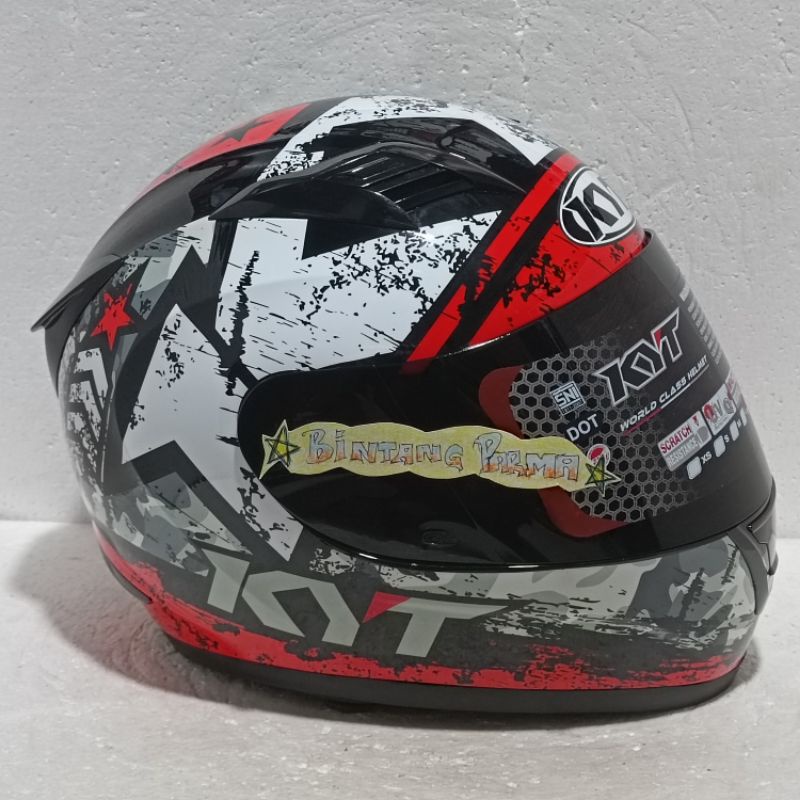 HELM KYT R10 SERI#3 BLACK RED