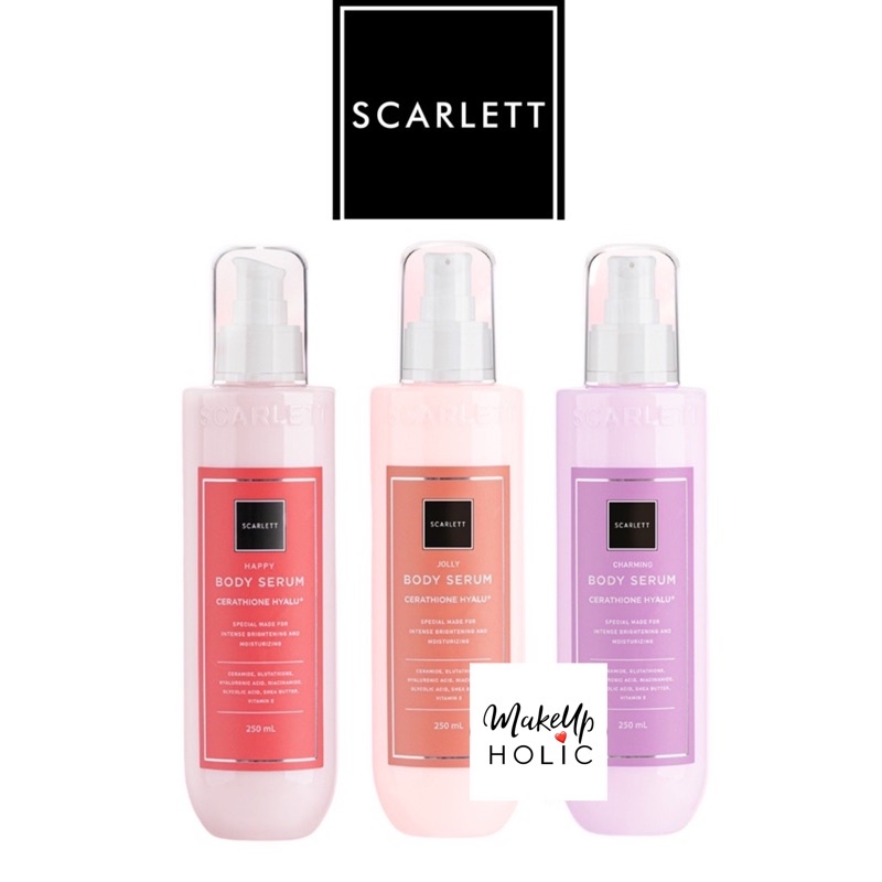 Scarlett Whitening Body Serum 250ml / scarlett happy body serum / scarlett charming body serum / sca