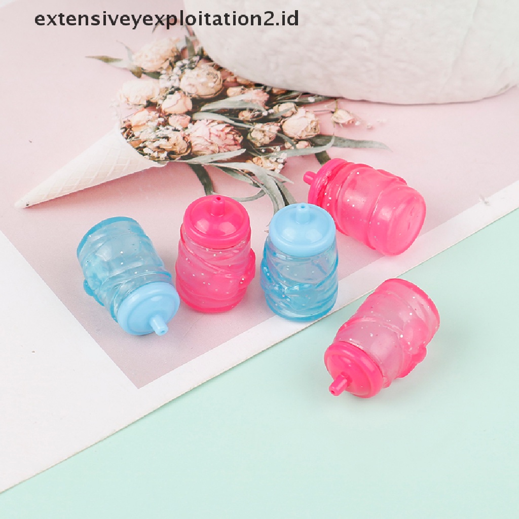 5pcs Miniatur Botol Susu Untuk Aksesoris Rumah Boneka