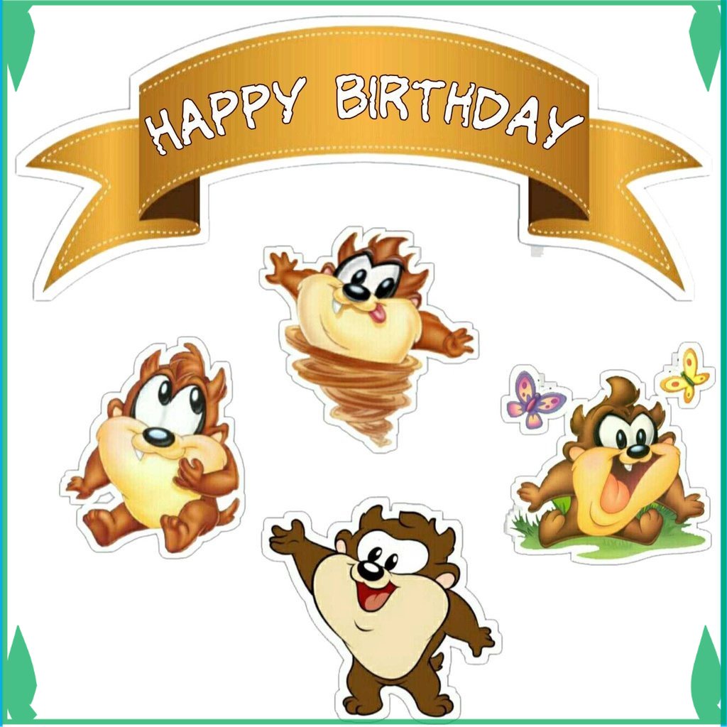 

TOPER KUE TOPPER CAKE ULANG TAHUN / HIASAN KUE TAZMANIAN DEVIL FADHILSOUVENIR