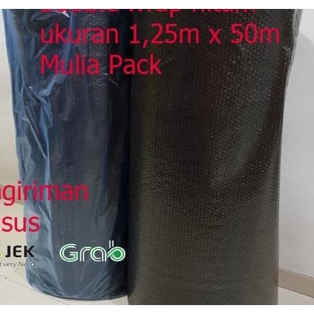 

Bubble Wrap Hitam Mulia Pack Uk 1,25m X 50m / 1 Roll / Gulungan - Hitam Polos