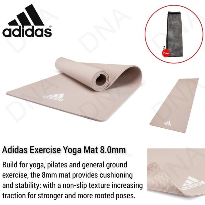 Matras Yoga 8mm / Yoga Mat 8mm Vapor Grey Adidas - ORIGINAL