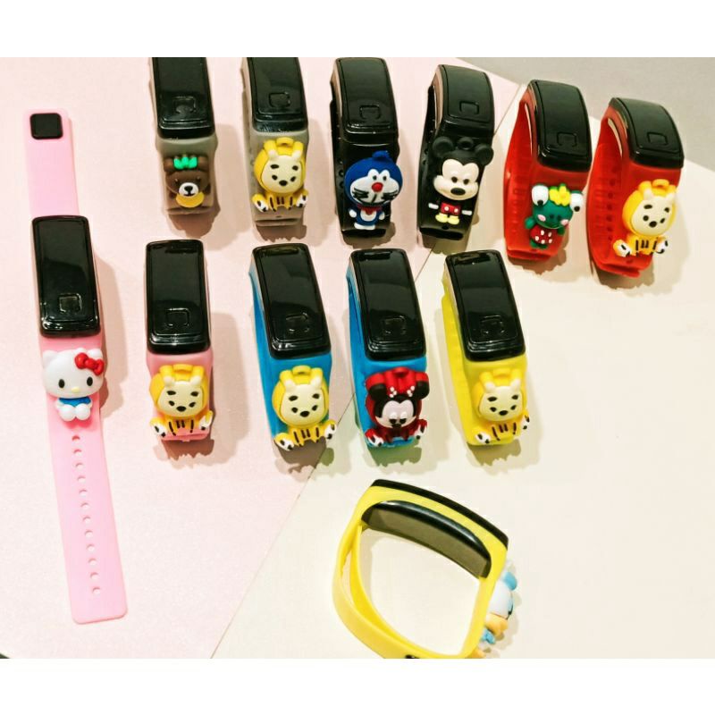 TGM - Jam tangan Anak Karakter Led Warna warni lucu Motif