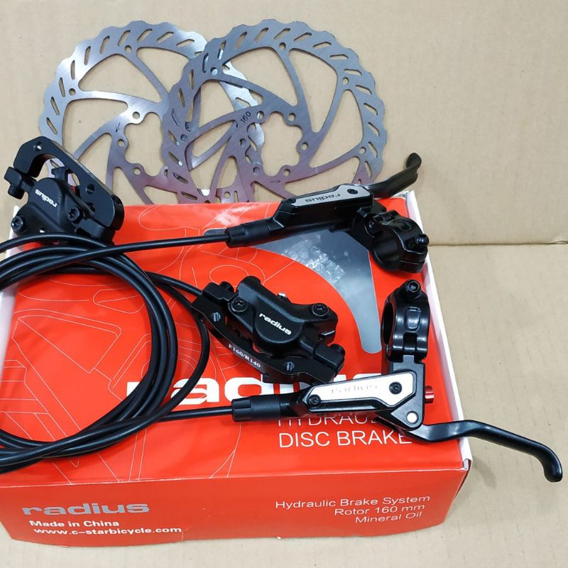 Disc brake Rem hidrolik RADIUS SEPASANG with rotor