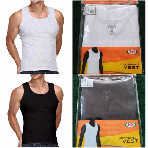 Kaos Dalam Rider Singlet Polos R224 Putih, Hitam