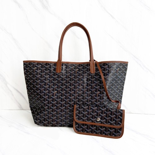 Jual Tas Goyard Malletier Paris Black Tan Authentic Original 100