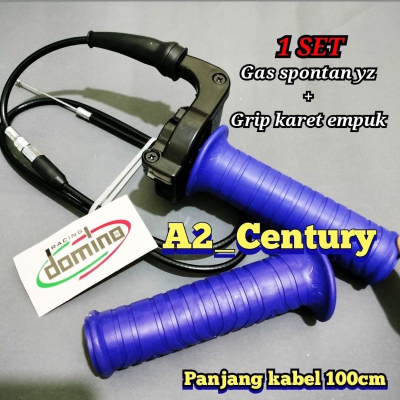 GAS SPONTAN YZ PLUS HANDGRIP ULIR BIRU UNIVERSAL TALI GAS 100CM(G743)