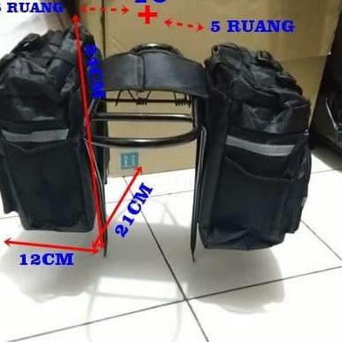tas sepeda tas rak pannier tas touring - SHIMANO