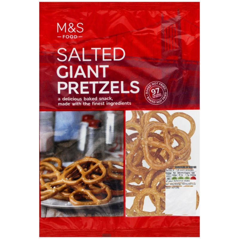 

MARKS & SPENCER M&S Salted Giant Pretzels 150g