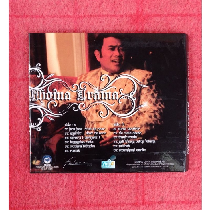 VCD ORIGINAL KARAOKE RHOMA IRAMA VERSI INDIA SAMA INDONESIA