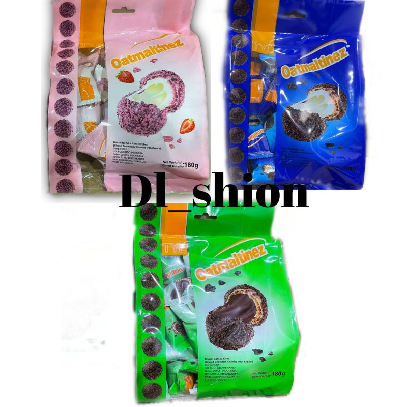 TYL Oatmaltinez Biscuit Ball Choco Crumbs 180gr / Oatmaltinez Ball Stroberi Oatmaltinez Ball Chocola