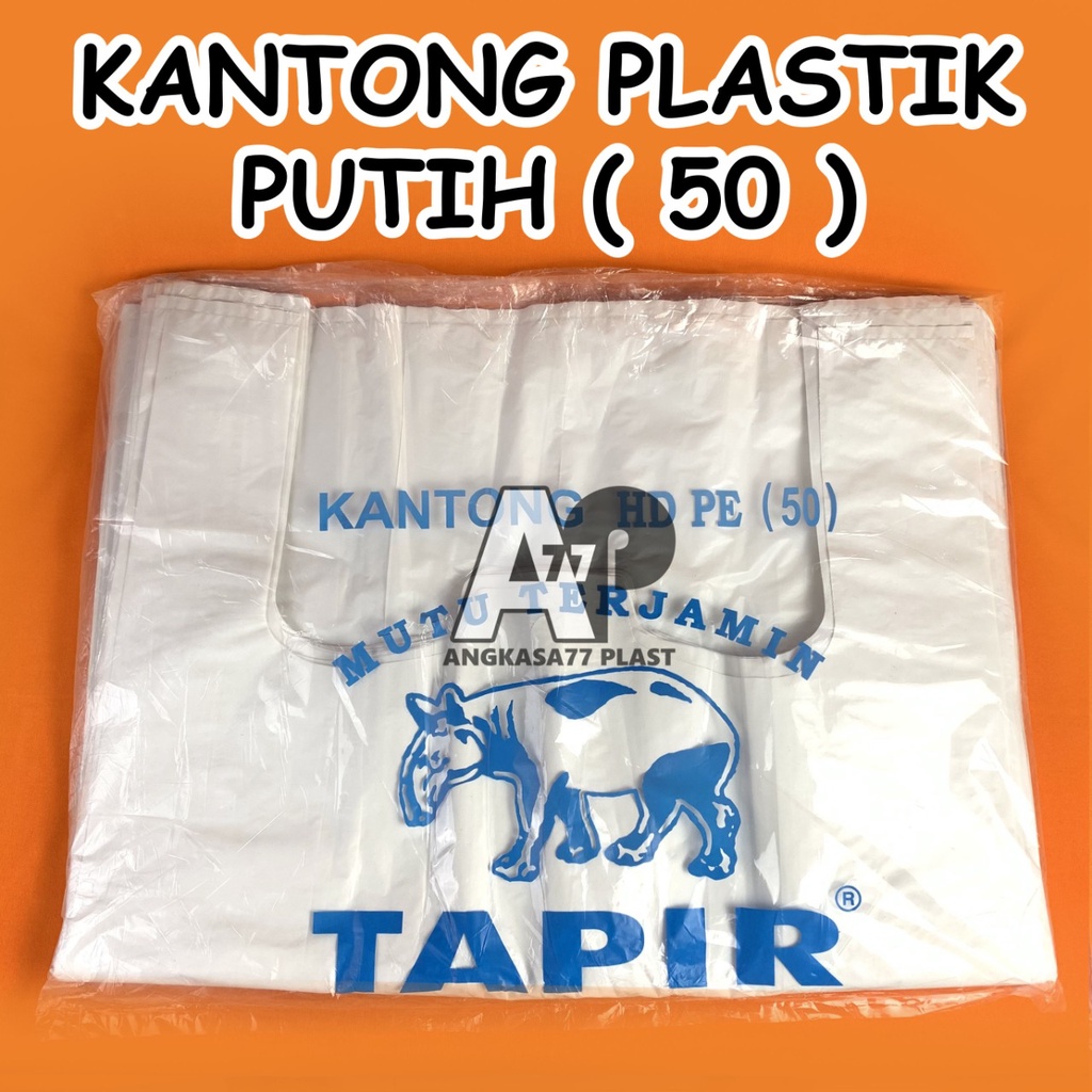 Kantong Plastik Kresek 50 putih susu tebal