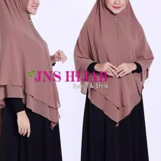 PREMIUM Hijab Ceruti Jumbo Khimar Syari Narnia ORI JNS