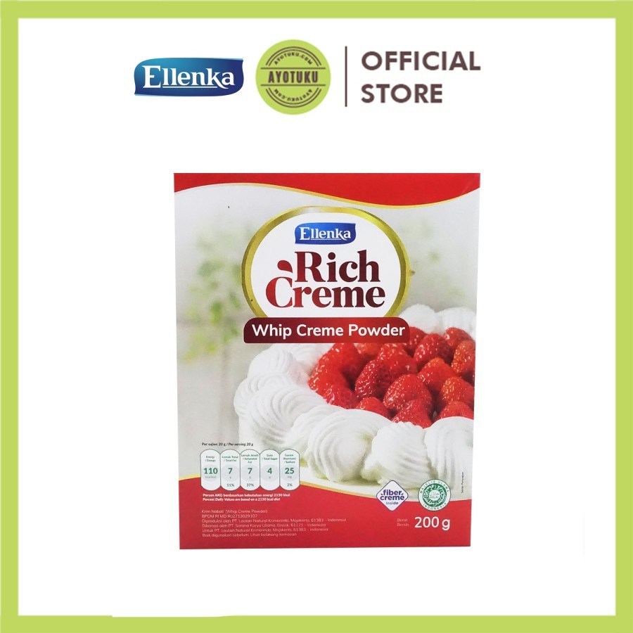 

Rich Creme Ellenka Whipping Cream Powder - 200gr / 400gr