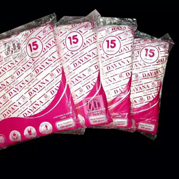 

KANTONG PLASTIK PUTIH BENING DAYANA PINK UK 15/24 - 24