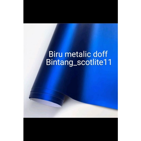 Scotlite motor skotlet biru metalic doff lebar 50cm
