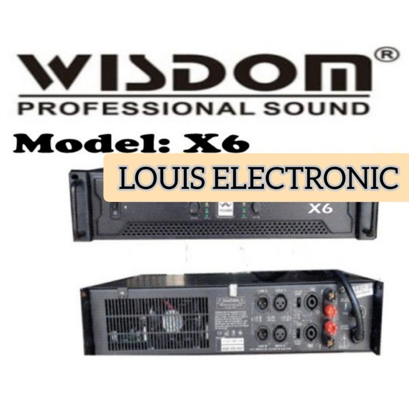 Power Amplifier WISDOM X6 X 6 ORIGINAL