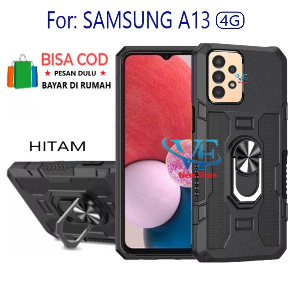 CASING HP UNTUK  SAMSUNG A13 (4G) -HARD CASE STANDING ROBOT CASE HIT EYE RING SAMSUNG A13 (4G)