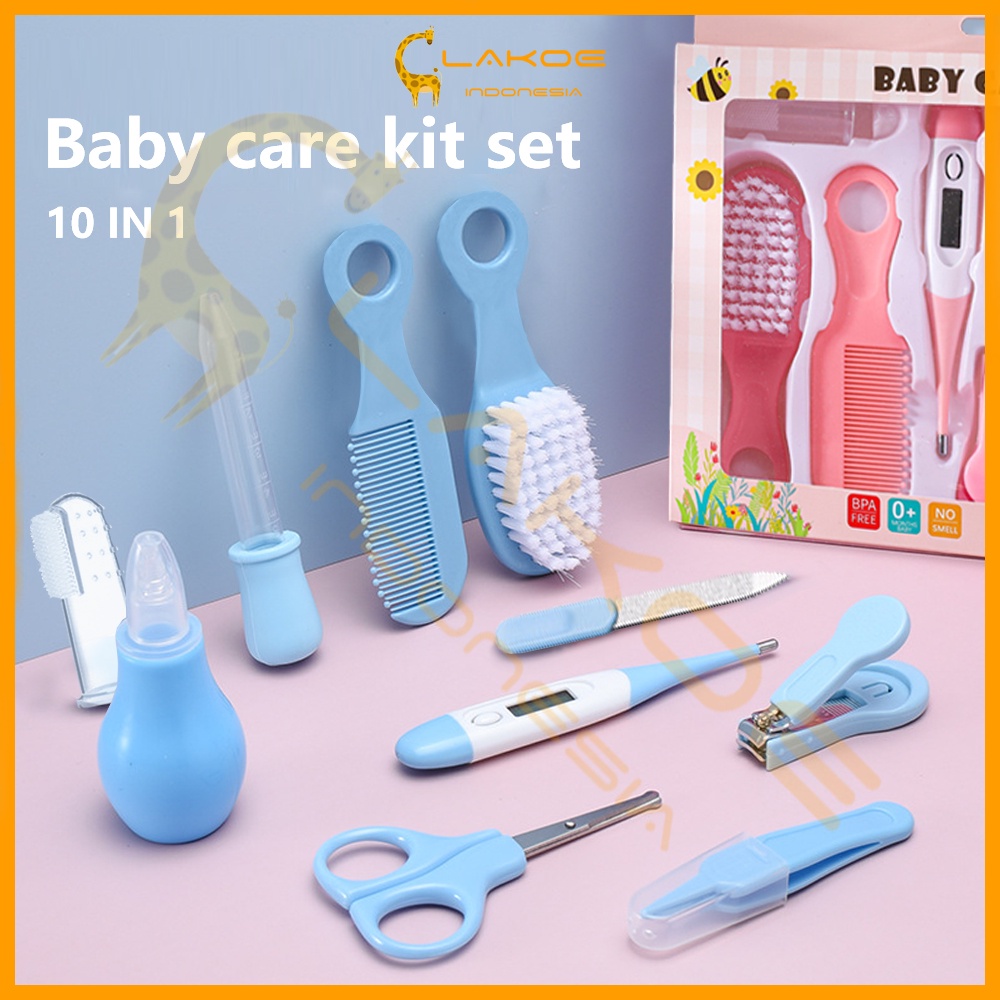 LAKOE baby care kit 10in1 gunting kuku sisir bayi set alat perawatan bayi