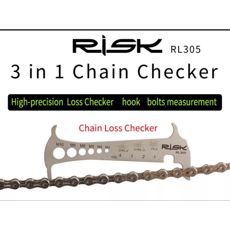 Risk Chain Checker Tool Alat Ukur Rantai Sepeda