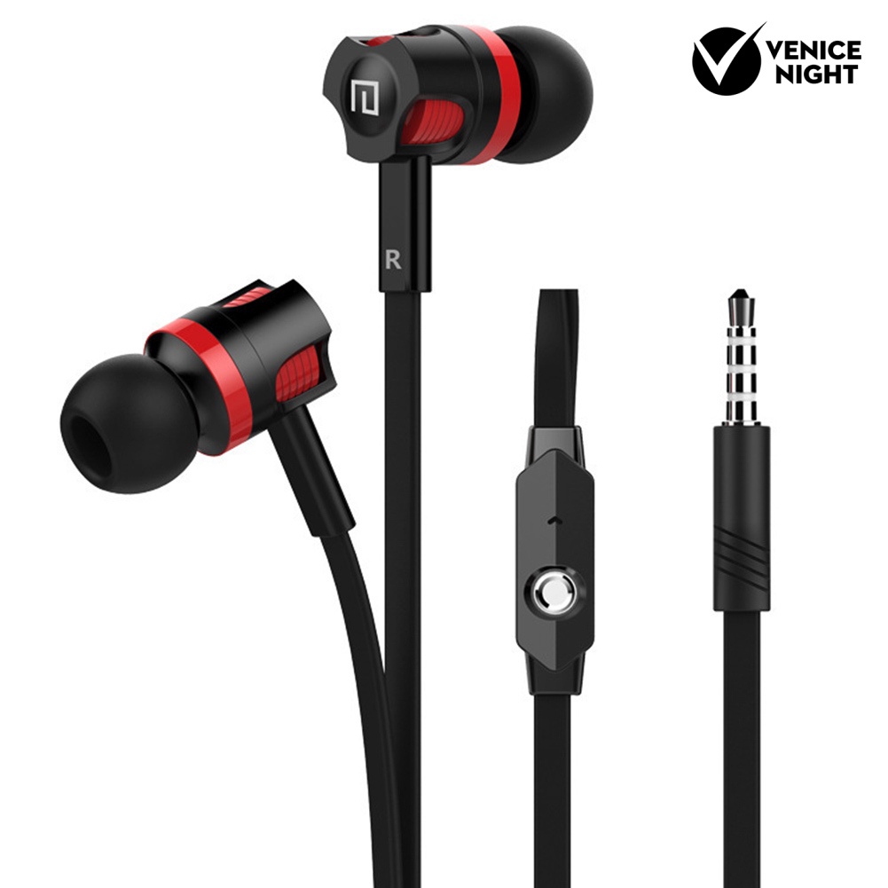 (VNEP) (Berkabel) JM26 3.5mm Universal Headphone Noise Reduction In-ear Earphone Headset dengan Mic