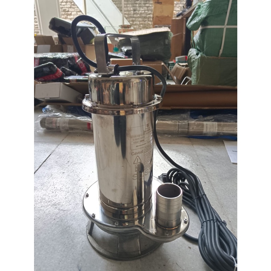 Pompa Celup Air Kotor Air Asin Air laut 2Inch full stainless Submersible Sewage Pump blade Cutting pisau stainless