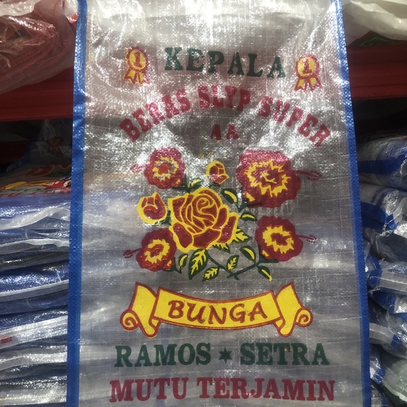 

Karung Beras cap BUNGA Transparan 20kg