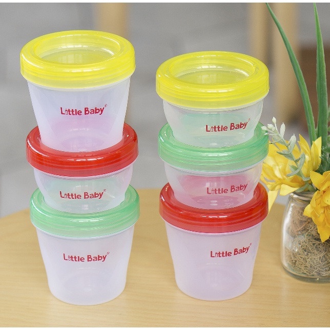 LITTLE BABY FOOD CONTAINER ISI 3 PCS [120ML &amp; 160ML]