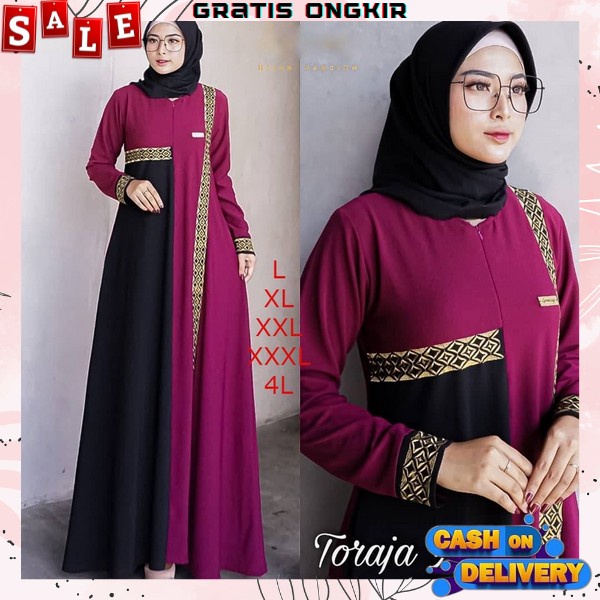 Baju Gamis Wanita Terbaru 2023 Dress Pesta Kondangan Wedding Party Casual Wanita Syari Terbaru2023 B