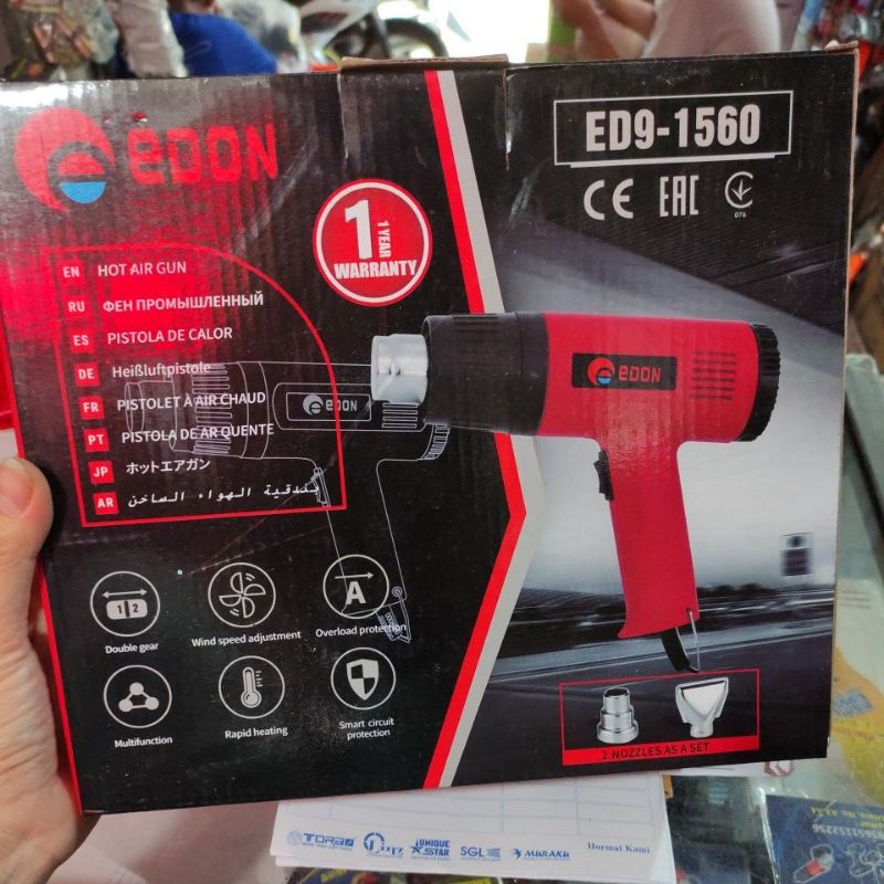 hot gun EDON ED9-1560 / hot air gun/mesin pemanas sticker edon