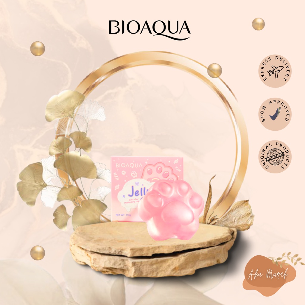 ✨ AKU MURAH ✨ BIOAQUA Cat's Claw Moisturizing Rose Jelly Soap 110gr