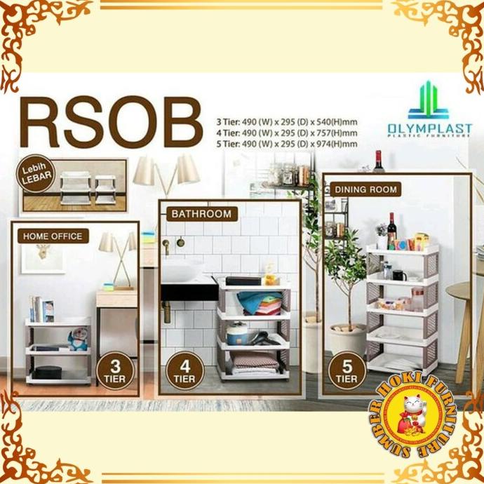 RAK DAPUR / RAKSERBAGUNA / RAK BAJU OLYMPLAST RSOB [3 / 4 / 5 SUSUN]