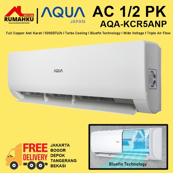AC SPLIT 1/2 PK - AC AQUA 1/2 PK - AC AQUA AQA-KCR5ANP - AQUA