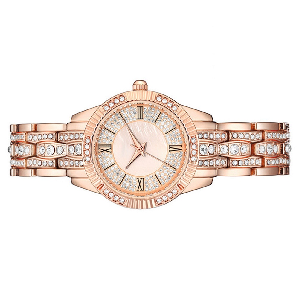 JAM TANGAN WANITA PESTA RANTAI GOLD MEWAH EMAS STAINLESS JAM119G1 IMPORT ANTI AIR NEMORA DIAMOND ELEGANT CEWEK MURAH REMAJA KEKINIAN KOREA BRANDED