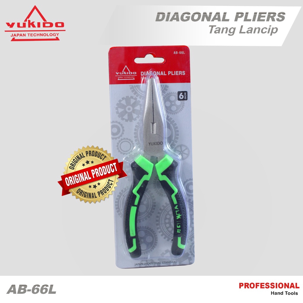 Tang Professional Tang Lancip 6 Inch tang Jepit - Long Nose Pliers YUKIDO