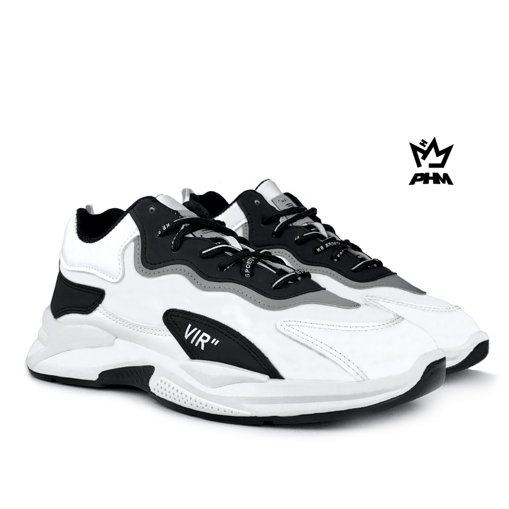 PHM Shoes [COD] Vir Sepatu Sneakers Pria Olahraga Sport Shoes Casual Running