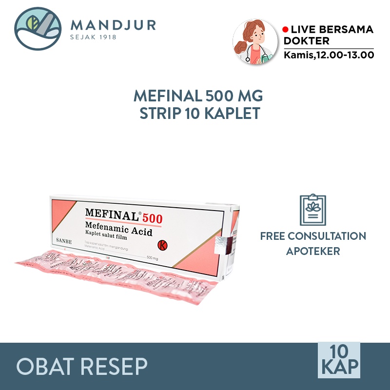 Jual Mefinal 500 Mg Strip 10 Kaplet | Shopee Indonesia