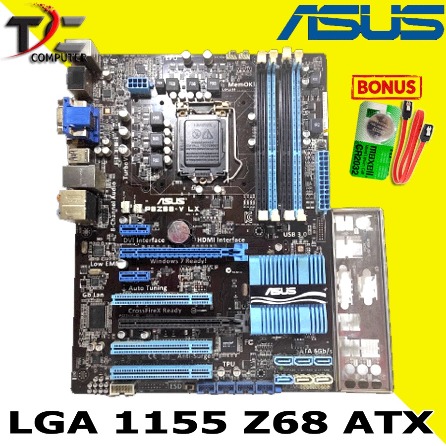 Mainboard Intel LGA 1155 Z68 ATX GIGABYTE/ASUS