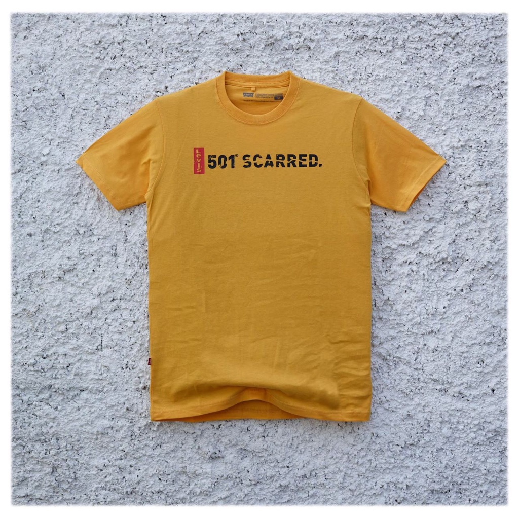 Kaos Levi's Premium - Kaos Pria - Scarred Yellow