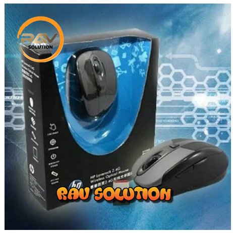 Mouse Wireless gaming HP Laverlock 2.4G-hitam/wireless Mouse HP Laverlock warna Classical  - RAV SOLUTION