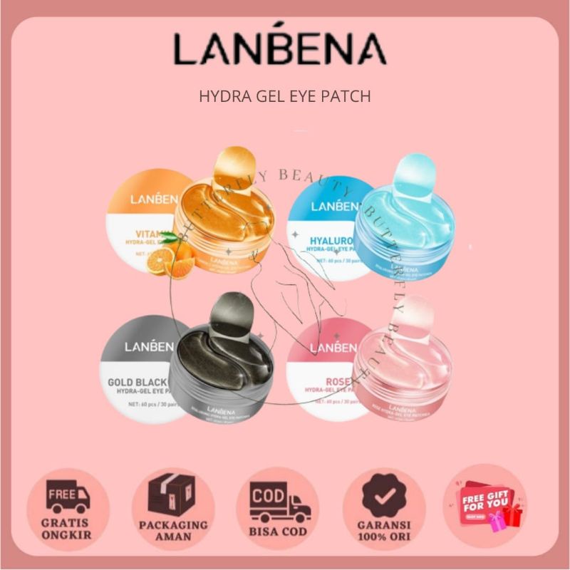 Jual LANBENA Vitamin C Rose Gold Black Hyaluronic HydraGel Eye Patch Shopee Indonesia