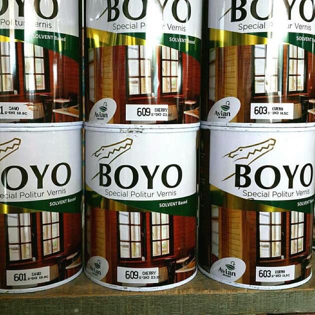 Boyo Politur Vernis Clear/ Transparant 1liter/ Plitur kayu Avian Brand