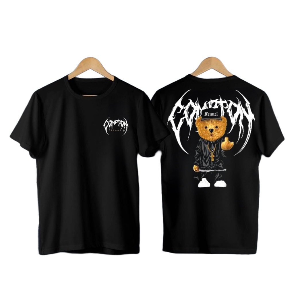 KAOS PRIA - TSHIRT PRIA MOTIF BERUANG FUCEKK - DISTRO BANDUNG - ATASAN PRIA DEWASA - FASHION PRIA LA