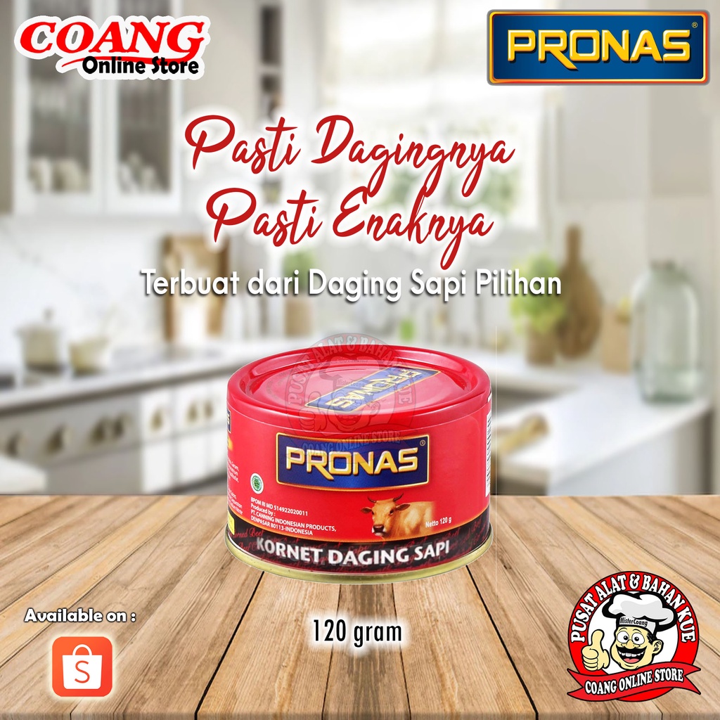 

Pronas Corned Beef 120 gr - Kornet - Daging Kaleng